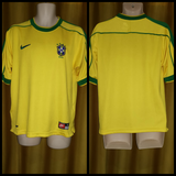 1998-00 Brazil Home Shirt Size Small