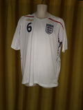 2007-09 England Home Shirt Size Large - Terry #6
