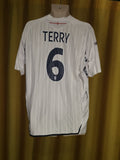 2007-09 England Home Shirt Size Large - Terry #6