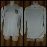 2005-06 England Home Shirt Size Medium (Long Sleeve) - Forever Football Shirts