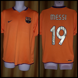 2006-07 Barcelona Away Shirt Size Medium - Messi #19 - Forever Football Shirts