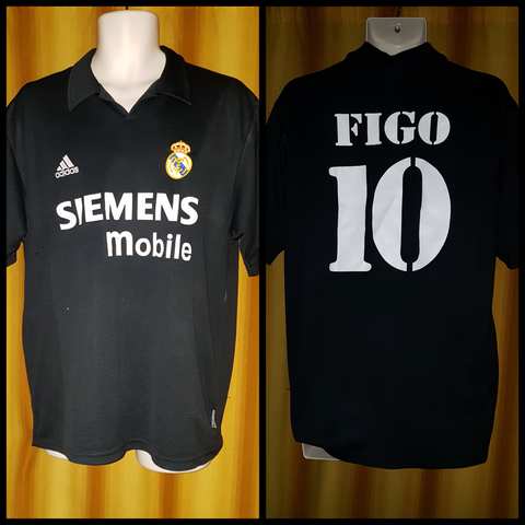 2002-03 Real Madrid Centenary Away Shirt Size Large – Figo #10 - Forever Football Shirts