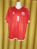 2018-19 Denmark Home Shirt Size Extra Large - Tomasson #9
