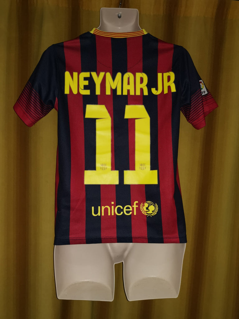 2013-14 Barcelona Home Shirt Size XL Boys - Neymar Jr #11