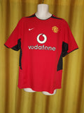 2002-04 Manchester United Home Shirt Size Medium