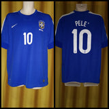 2013 Brazil Away Shirt Size XL - Pele #10