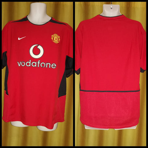 2002-04 Manchester United Home Shirt Size Medium
