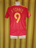 2005-07 Spain Home Shirt Size Medium - F. Torres #9