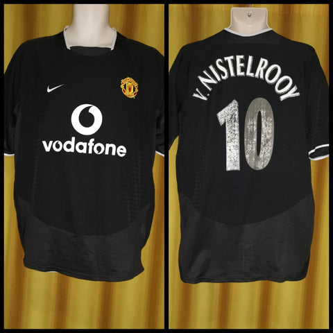 2003-05 Manchester United Away Shirt Size Large - V. Nistelrooy #10