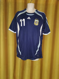 2005-07 Argentina Away Shirt Size Extra Large - Tevez #11