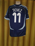 2005-07 Argentina Away Shirt Size Extra Large - Tevez #11