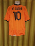 2000-02 Holland Home Shirt Size Extra Large - Kluivert #10