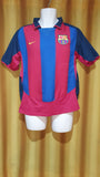 2003-04 Barcelona Home Shirt Size Small