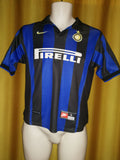 1998-99 Internazionale Home Shirt Size Large Boys - Ronaldo #9