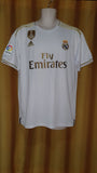 2019-20 Real Madrid Home Shirt Size Large - Hazard #7
