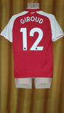 2017-18 Arsenal Home Shirt Size 15-16 Years - Giroud #12