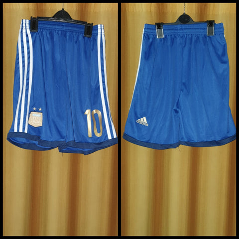 2013-14 Argentina Away Shorts Size Medium - #10