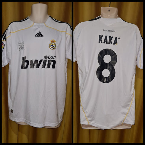 2009-10 Real Madrid Home Shirt Size Large – Kaka #8