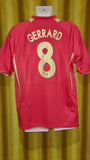 2005-06 Liverpool Champions League and Club World Cup Home Shirt Size Extra Large - Gerrard #8
