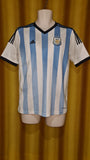 2013-14 Argentina Home Shirt Size 15-16 Yrs - Mascherano #14