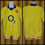 2003-04 Arsenal Away Shirt Size Large