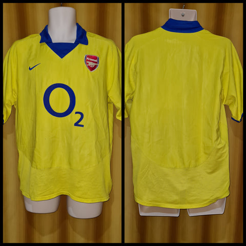 2003-04 Arsenal Away Shirt Size Large