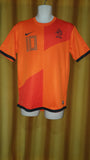 2012-13 Holland Home Shirt Size Medium - V. Persie #10