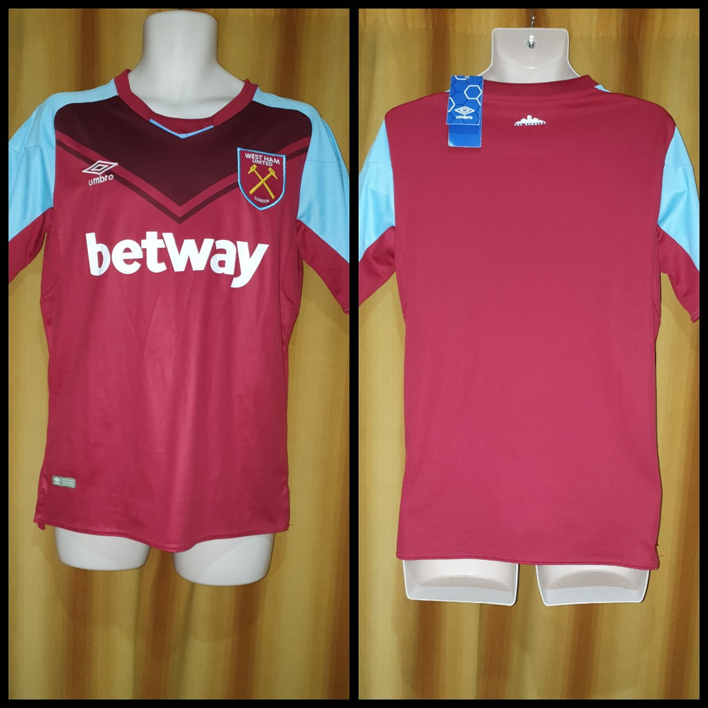 Maillot Domicile West Ham United – Porté Match, Saison 2017/18, Umbro, Taille M, N°12