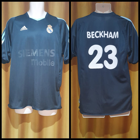 2003-04 Real Madrid Away Shirt Size Medium - Beckham #23