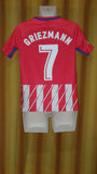 2017-18 Atletico Madrid Home Shirt Size XL Boys (13-15 Years) - Griezmann #7