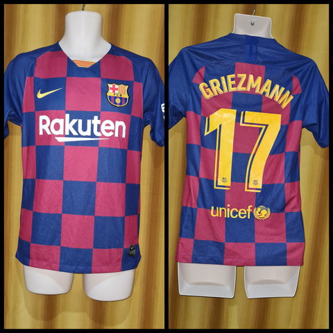 2019-20 Barcelona Home Shirt Size Small - Griezmann #17