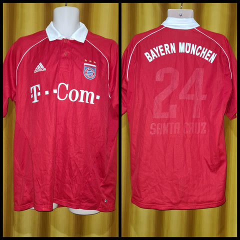 2005-06 Bayern Munich Domestic Home Shirt Size Extra Large - Santa Cruz #24