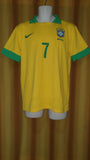 2013 Brazil Home Shirt Size Medium - Garrincha #7