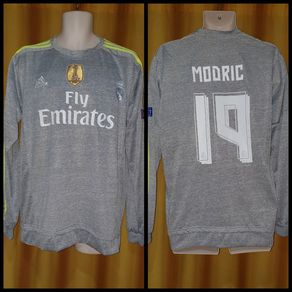 ADIDAS GARETH BALE REAL MADRID LONG SLEEVE HOME JERSEY 2015/16 –