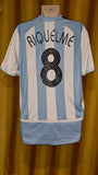 2005-07 Argentina Home Shirt Size Medium - Riqueleme #8