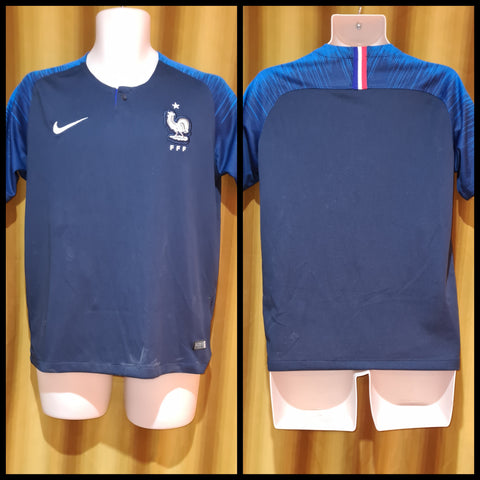 2018-19 France Home Shirt Size Small