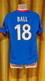 2003-05 Rangers Home Shirt Size Small - Ball #18