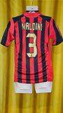 2005-06 AC Milan Home Shirt Size Small - Maldini #3