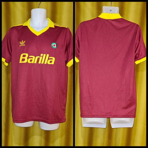 1991-92 AS Roma Home Shirt (Remake) Size Medium