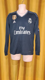 2018-19 Real Madrid Away Shirt Size Small - Bale #11 (Long Sleeve)