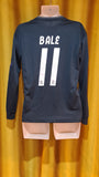 2018-19 Real Madrid Away Shirt Size Small - Bale #11 (Long Sleeve)