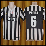 2013-14 Juventus Home Shirt Size Large - Pogba #6