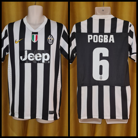 2013-14 Juventus Home Shirt Size Large - Pogba #6