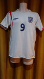 2005-06 England Home Shirt Size Small - Rooney #9