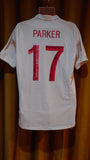 2012 England Home Shirt Size 42  - Parker #17