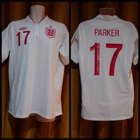 2012 England Home Shirt Size 42  - Parker #17