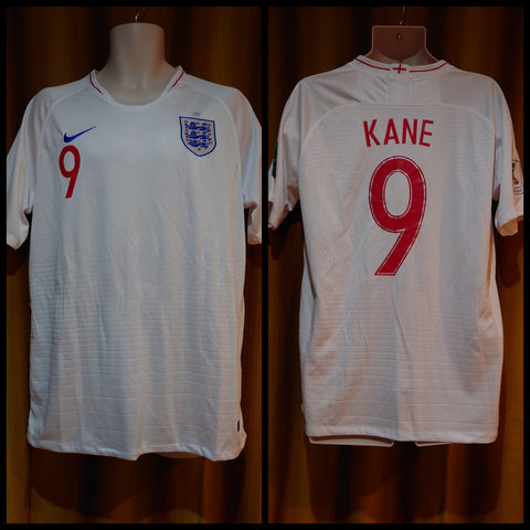 2018-19 England Home Shirt Size Extra Large - Kane #9