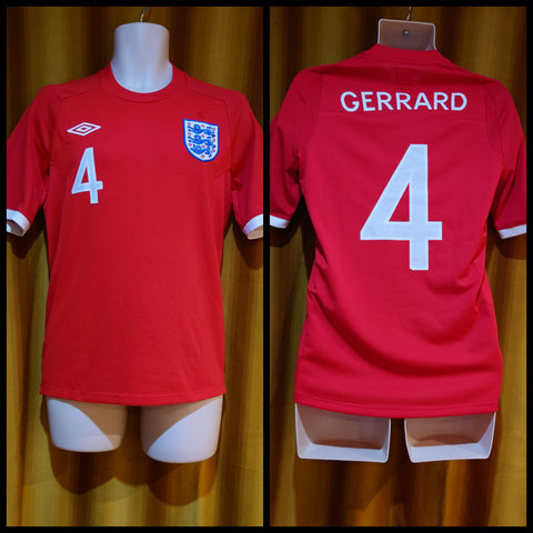 2009-10 England Away Shirt Size 36 – Gerrard #4