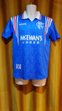 1996-97 Rangers Home Shirt Size Small - Gascoigne #8 (Remake)