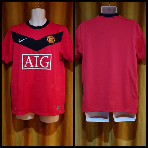 2009-10 Manchester United Home Shirt Size Medium